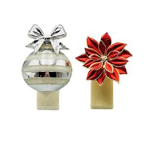 Bath Body Works Poinsettia Wallflower Fragrance Plugs Set of 2 Holiday Xmas